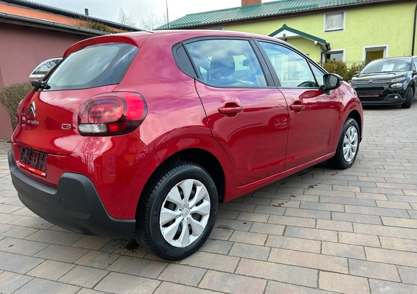 Citroen C3 cena 25999 przebieg: 138000, rok produkcji 2018 z Dukla małe 137